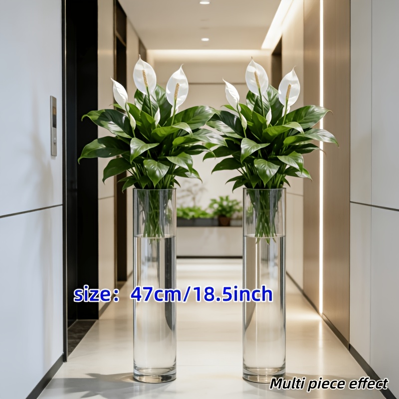 2 Pieces = 6 Flowers, Vase Not - Peace Lily White review and price